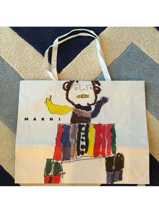 Marni Handbags - Marni Multicolor Artistic Tote Shopping Large Bag Limited Edition